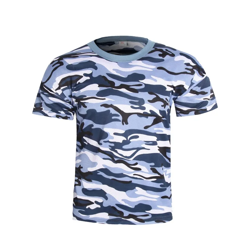 Новая мужская камуфляжная футболка дышащая армейская быстросохнущая Летняя с