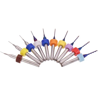 10pcs Upgrade 0.1-2mm Tungsten Steel PCBCNC Drill Bit for Print Circuit Boards PCB Drill Bit Machine Tool Set 
10pcs Upgrade 0.1-2mm Tungsten Steel PCBCNC Drill Bit for Print Circuit Boards PCB Drill Bit Machine Tool Set