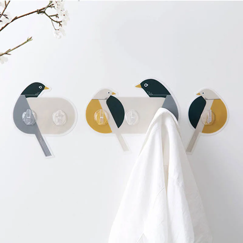 Cute Bird Pattern Decorative Hook Self-adhesive Nail-free Multifunction Door Behind Hook Space-saving Wall Hanger Home Decor
Cute Bird Pattern Decorative Hook Self-adhesive Nail-free Multifunction Door Behind Hook Space-saving Wall Hanger Home Decor