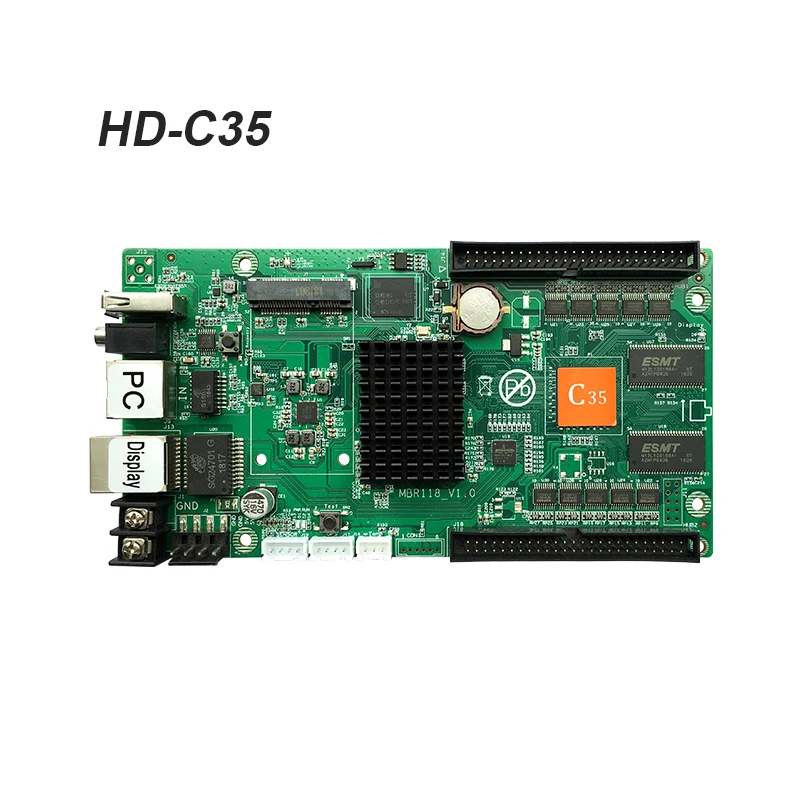 Huidu HD-C35 HD C35C asynchronous large full color led display control card optional add Wi-Fi for led strip display
Huidu HD-C35 HD C35C asynchronous large full color led display control card optional add Wi-Fi for led strip display