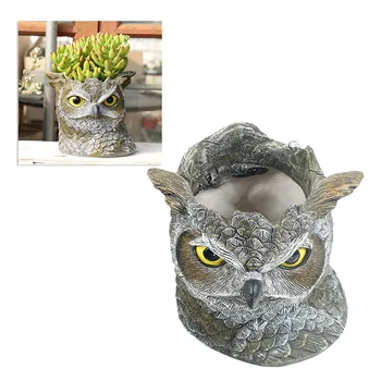 Cute Resin Owl Animal Succulent Flowerpot Vase Resin Flower Pots Potted Desktop Decor
Cute Resin Owl Animal Succulent Flowerpot Vase Resin Flower Pots Potted Desktop Decor