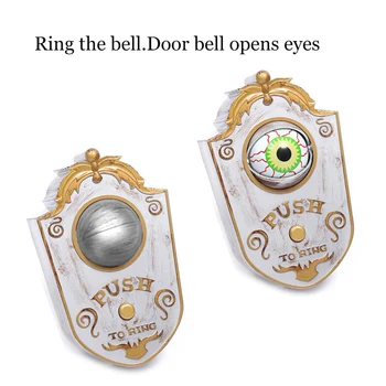 Halloween Decorations Animated Eyeball One-Eyed Doorbell Push with Spooky Sounds Glowing Eyeballs Doorbell YU-Home
Halloween Decorations Animated Eyeball One-Eyed Doorbell Push with Spooky Sounds Glowing Eyeballs Doorbell YU-Home