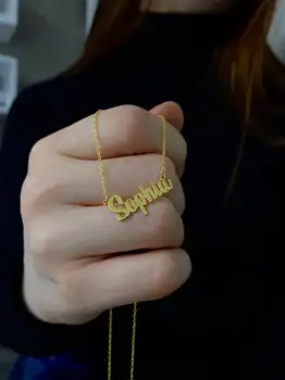 Cursive Script Name Pendants Necklaces Women Personalized Name Necklace Rose Gold Silver Chain Wing Charm Choker
Cursive Script Name Pendants Necklaces Women Personalized Name Necklace Rose Gold Silver Chain Wing Charm Choker