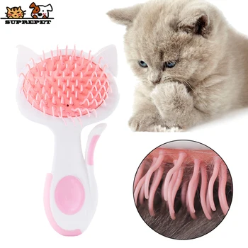 SUPREPET Bending Head Pet Cat Brush Soft ABS Cat Massage Comb Pets Cats Dog Hair Removal Gromming Brush Cats Products for Pets
SUPREPET Bending Head Pet Cat Brush Soft ABS Cat Massage Comb Pets Cats Dog Hair Removal Gromming Brush Cats Products for Pets