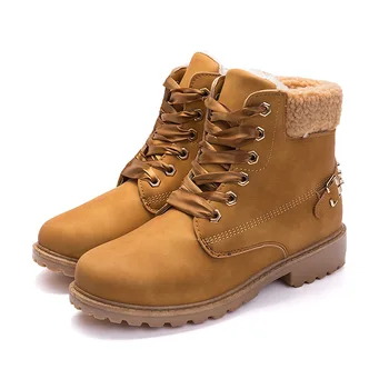 COZULMA Women Warm Plush Lining Turned-over Edge Work Boots Shoes Lady Fashion Ankle Boots Female Lace-up Bootie Size 36-41
COZULMA Women Warm Plush Lining Turned-over Edge Work Boots Shoes Lady Fashion Ankle Boots Female Lace-up Bootie Size 36-41