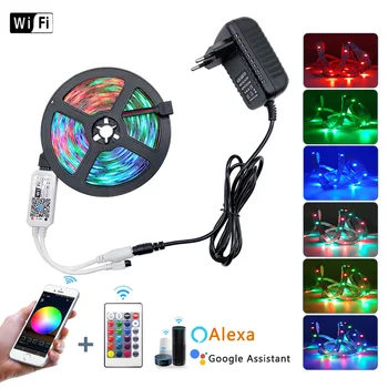 RGB LED Strip Light SMD 2835 5M Waterproof RGB Tape DC12V Ribbon diode led Strips Light Flexible Stripe Lamp IR WIFI Controller
RGB LED Strip Light SMD 2835 5M Waterproof RGB Tape DC12V Ribbon diode led Strips Light Flexible Stripe Lamp IR WIFI Controller