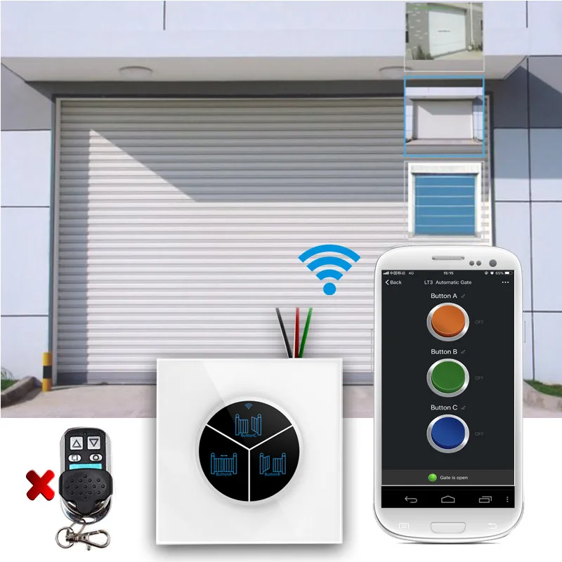 Timethinker WiFi Switch Garag Door Car Garage Automatic Control Opener Door APP Remote Control Timing Voice Control For Xiaomi 6
Timethinker WiFi Switch Garag Door Car Garage Automatic Control Opener Door APP Remote Control Timing Voice Control For Xiaomi 6