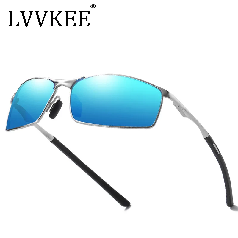 

2020 LVVKEE Brand Luxury Goggles sport Polarized Men women Driver Mirror sunglasses Spring Hinge Gafas Outdoor eyeglasses UV400