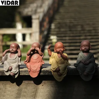 VIDAR Four No Small Monks Tea Pets Creative Home Decoration Colored Sand Pottery Tea Set Accessories
VIDAR Four No Small Monks Tea Pets Creative Home Decoration Colored Sand Pottery Tea Set Accessories
