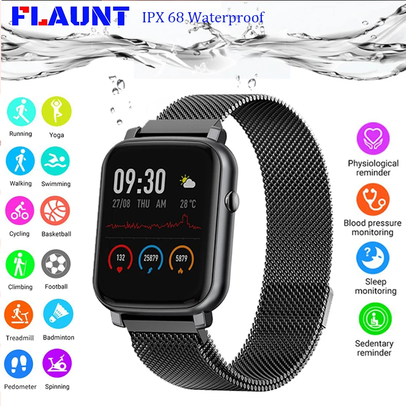 High Quality New Smart Watch Men 2020 Full Touch Blood Pressure Heart Rate Monitor Smart Clock Women PK P8 Smartwatch for Xiaomi
High Quality New Smart Watch Men 2020 Full Touch Blood Pressure Heart Rate Monitor Smart Clock Women PK P8 Smartwatch for Xiaomi