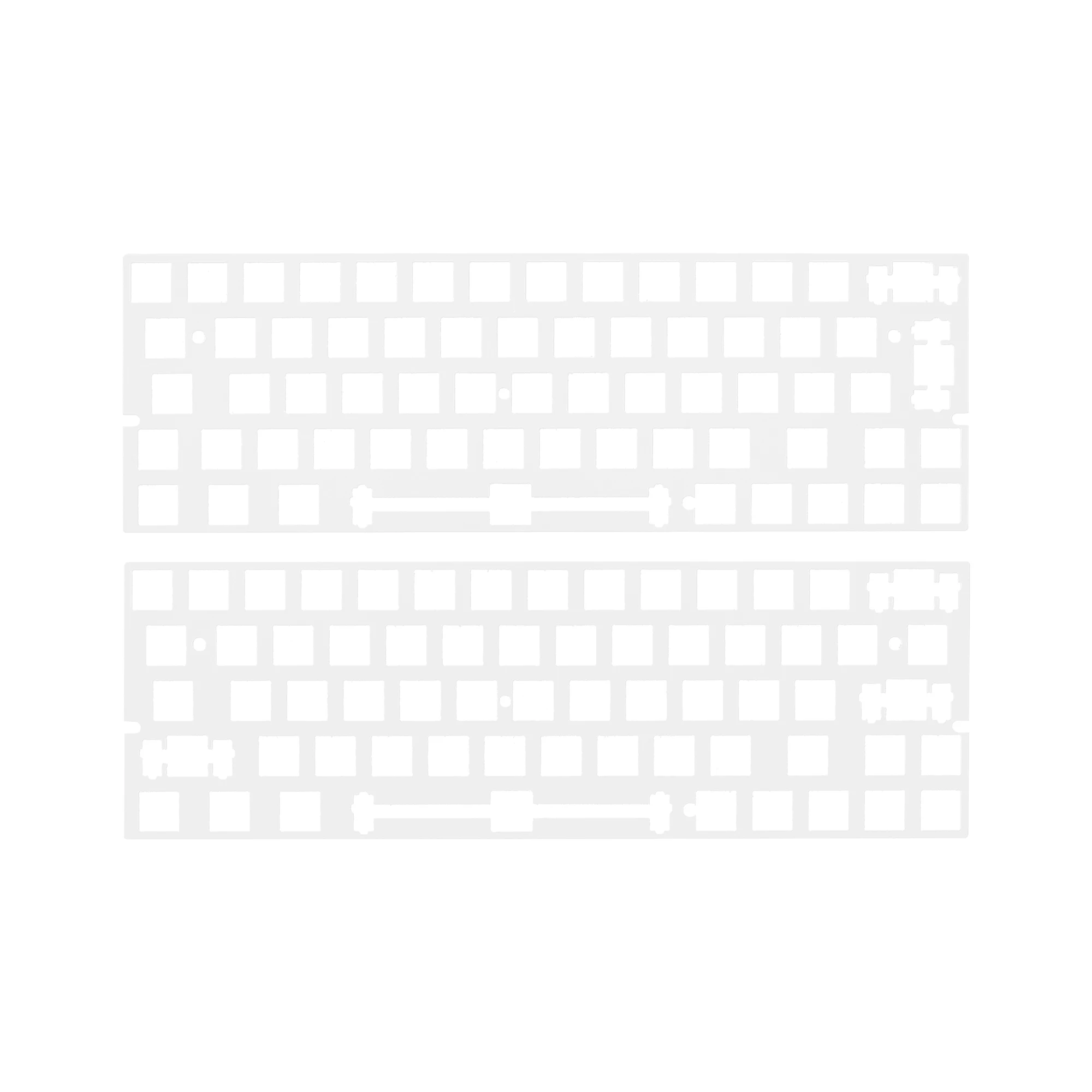 60% шт. пластиковая пластина для клавиатуры толщина 1 5 мм поддержка xd60 xd64 gh60 BM60 ISO со