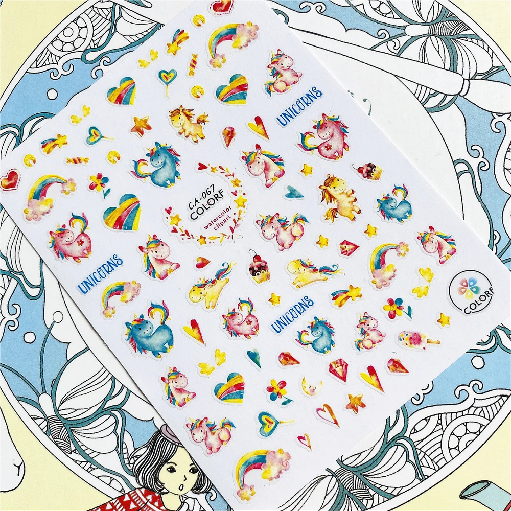 CA-067 CA-317 CA-318 Unicorn rainbow My little horse 3D Back glue Nail Art Stickers Decals Sliders Nail ornament decoration
CA-067 CA-317 CA-318 Unicorn rainbow My little horse 3D Back glue Nail Art Stickers Decals Sliders Nail ornament decoration