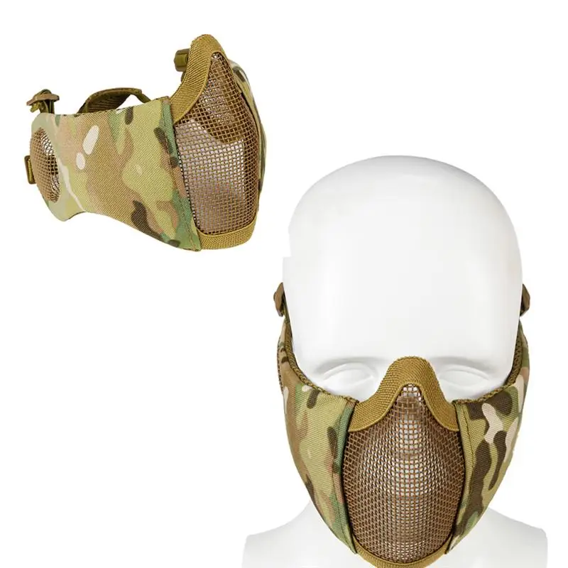 Airsoft and Paint ball CS Foldable Half Face Low-carbon Steel Mesh Military Style Comfortable Adjustable Protective Mask
Airsoft and Paint ball CS Foldable Half Face Low-carbon Steel Mesh Military Style Comfortable Adjustable Protective Mask