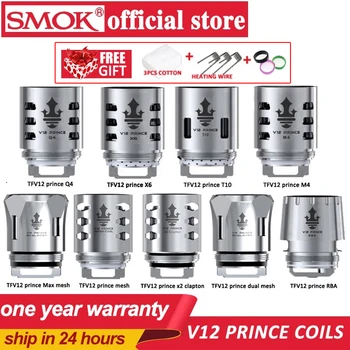 Original SMOK TFV12 Prince Coil V12 Prince RBA Q4 M4 X6 T10 Mesh dual mesh Core for TFV12 PRINCE Tank Eletronic Cigarette Cores 
Original SMOK TFV12 Prince Coil V12 Prince RBA Q4 M4 X6 T10 Mesh dual mesh Core for TFV12 PRINCE Tank Eletronic Cigarette Cores