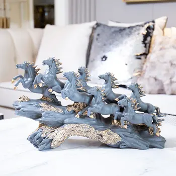 MODERN LUCKY FENG SHUI EIGHT HORSE RESIN ORNAMENTS CRAFTS HOME LIVINGROOM FIGURINES DECORATION TV CABINET DESKTOP ACCESSORIES
MODERN LUCKY FENG SHUI EIGHT HORSE RESIN ORNAMENTS CRAFTS HOME LIVINGROOM FIGURINES DECORATION TV CABINET DESKTOP ACCESSORIES