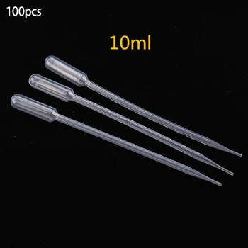 100PCS 10ml Strong Suction Graduated Pipettes Experiment Use With Scale Thickened Liquid Drop Disposable Dropper Lab Supplies 
100PCS 10ml Strong Suction Graduated Pipettes Experiment Use With Scale Thickened Liquid Drop Disposable Dropper Lab Supplies