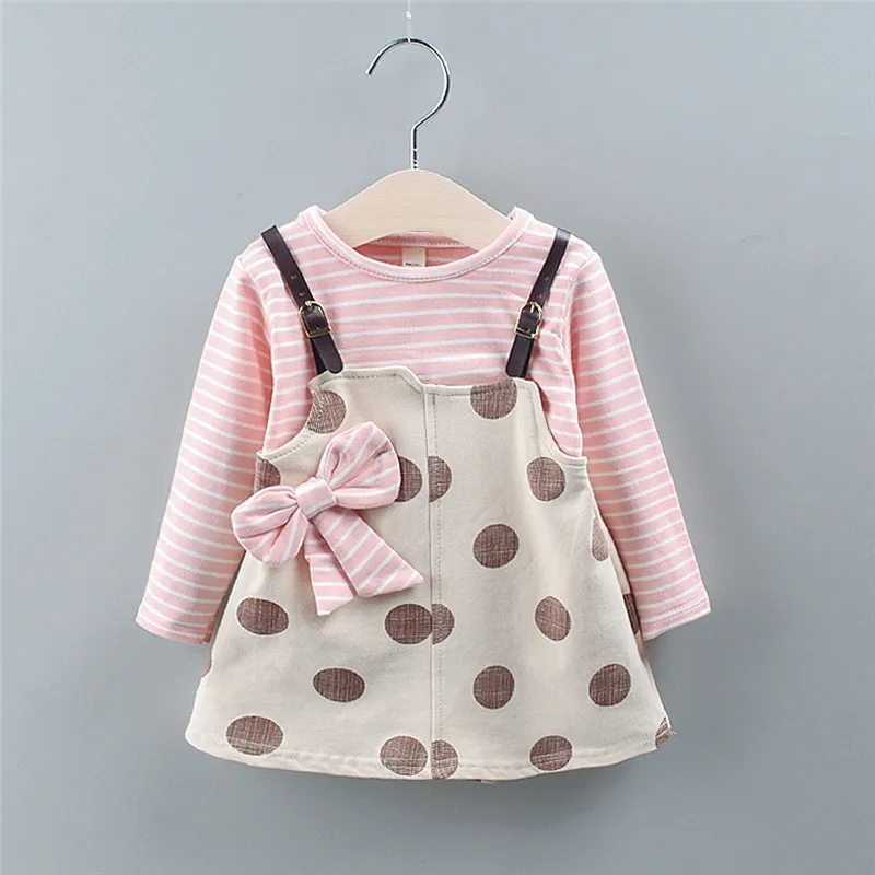 girls clothes Kids Baby Girl Striped Dot Print Bow Long Sleeve Party Princess Dress Clothing vestido robe fille #4j30
girls clothes Kids Baby Girl Striped Dot Print Bow Long Sleeve Party Princess Dress Clothing vestido robe fille #4j30