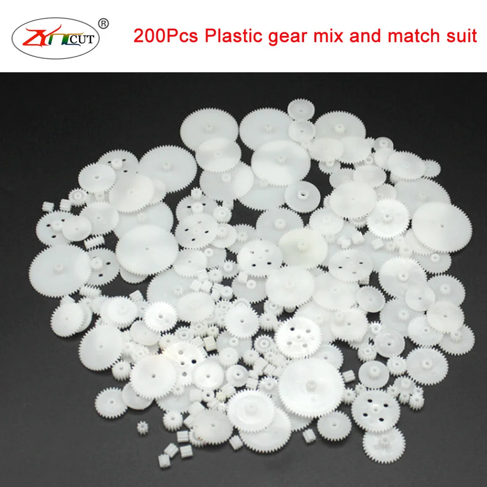 200pcs/set Mixed plastic gear Motor drive gear 0.5 die DIY hand made toy accessories
200pcs/set Mixed plastic gear Motor drive gear 0.5 die DIY hand made toy accessories