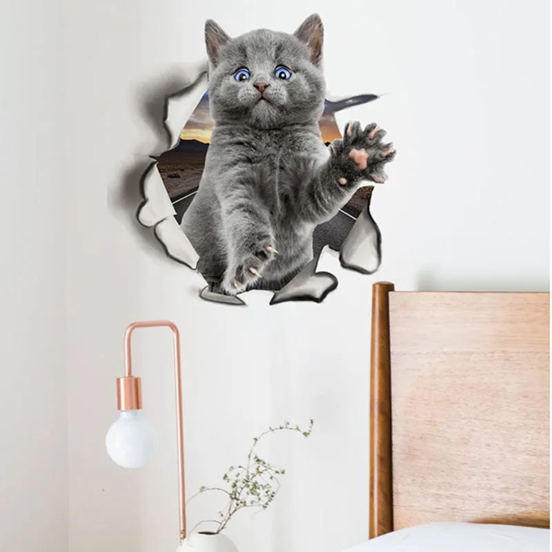 2PCS 3d Broken Wall Kitten Small Cat Wall Stickers For Room Kitchen Bedroom Device Toilet Stickers Wall Stickers Wallpaper
2PCS 3d Broken Wall Kitten Small Cat Wall Stickers For Room Kitchen Bedroom Device Toilet Stickers Wall Stickers Wallpaper