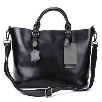 QZUnique Women's Portable Soft Genuine Leather Shoulder Bag Fashion Small Tote Handbag Black 
QZUnique Women's Portable Soft Genuine Leather Shoulder Bag Fashion Small Tote Handbag Black