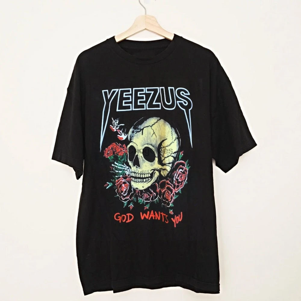 Yeesuz Kanye West Винтажная Футболка рубашка God Want You Vtg | Мужская одежда