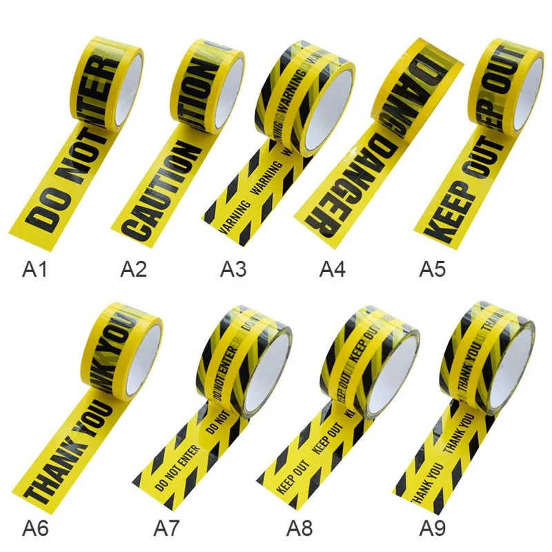 Generic 1Roll 48mm*25m Warning Tape Danger Caution Fragile Barrier