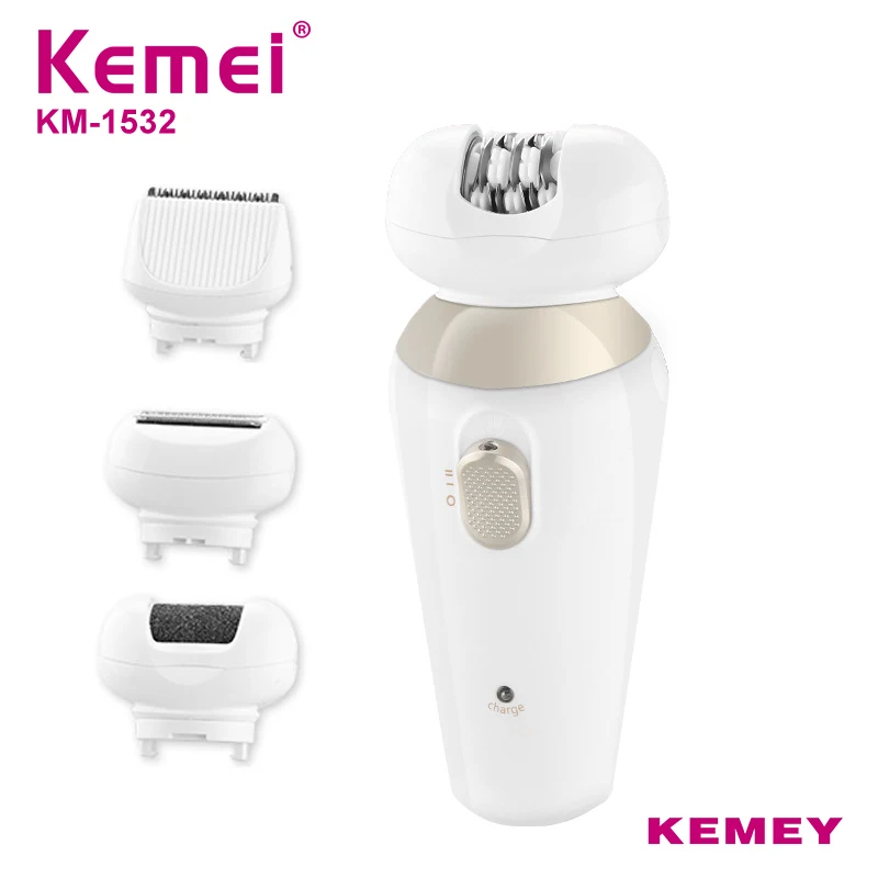 Kemei 4 In 1 Ms Professional Rechargeable Callus Remover Electric Care Kit Shaver Epilator for Body Underarm Face KM-1532
Kemei 4 In 1 Ms Professional Rechargeable Callus Remover Electric Care Kit Shaver Epilator for Body Underarm Face KM-1532