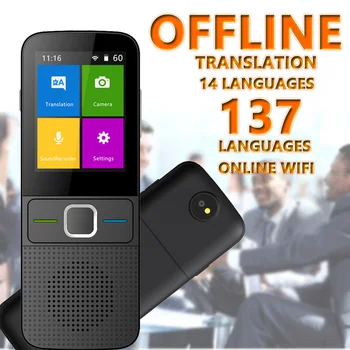 T10 Two Way Smart Voice Translator Intercom 137 Languages WiFi Instant Portable 360degree Sound Pick Up
T10 Two Way Smart Voice Translator Intercom 137 Languages WiFi Instant Portable 360degree Sound Pick Up