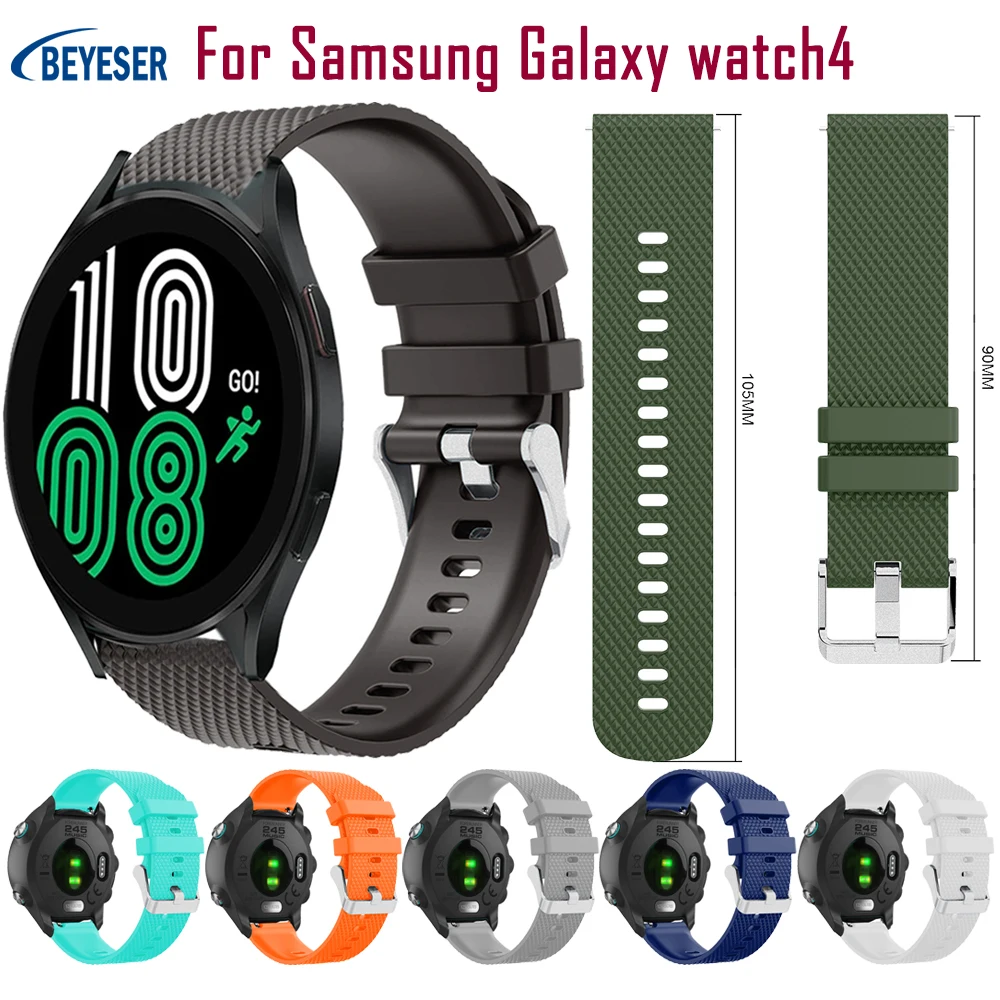 Ремешок силиконовый для Samsung Galaxy Watch 5/4 40 44 мм, универсальный Воздухопроницаемый сменный Браслет для 4Classic 42 46 мм, 20 мм
Ремешок силиконовый для Samsung Galaxy Watch 5/4 40 44 мм, универсальный Воздухопроницаемый сменный Браслет для 4Classic 42 46 мм, 20 мм