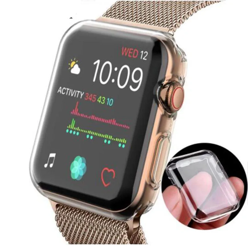 Protector case For Apple Watch 4 3 2 1 40MM 44MM 360 Clear TPU Cover Full Gadgets Case For Iwatch Series 4 3 2 1 38MM 42MM
Protector case For Apple Watch 4 3 2 1 40MM 44MM 360 Clear TPU Cover Full Gadgets Case For Iwatch Series 4 3 2 1 38MM 42MM