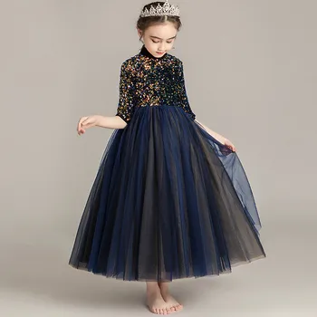 3~14Ys Children Girls High-Round Collar Half-Sleeves Evening Holiday Party Princess Prom Dress Kids Teens Piano Costumes Dress
3~14Ys Children Girls High-Round Collar Half-Sleeves Evening Holiday Party Princess Prom Dress Kids Teens Piano Costumes Dress