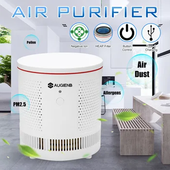 AUGIENB Desk HEPA Air Purifier Active Carbon Filter Air Cleaner Odor PM2.5 Eliminator for Allergiesc Pets Dander Smoke
AUGIENB Desk HEPA Air Purifier Active Carbon Filter Air Cleaner Odor PM2.5 Eliminator for Allergiesc Pets Dander Smoke