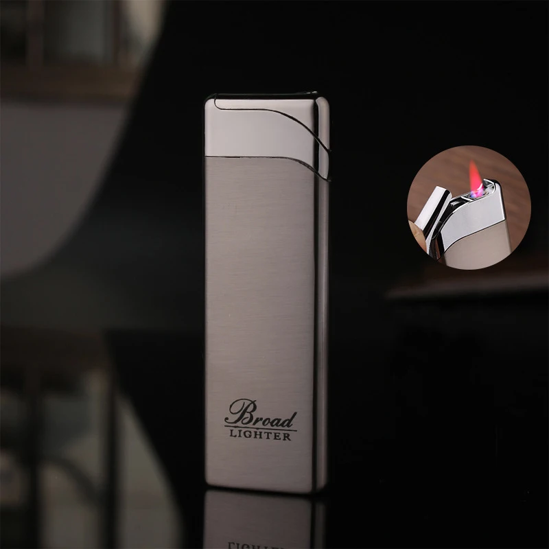 Windproof UltraThin Metal Lighter Torch Turbo 1300 C Long Stripe Outdoor Jet Straight Fire Gas Butane Welding Cigarettes Lighter
Windproof UltraThin Metal Lighter Torch Turbo 1300 C Long Stripe Outdoor Jet Straight Fire Gas Butane Welding Cigarettes Lighter