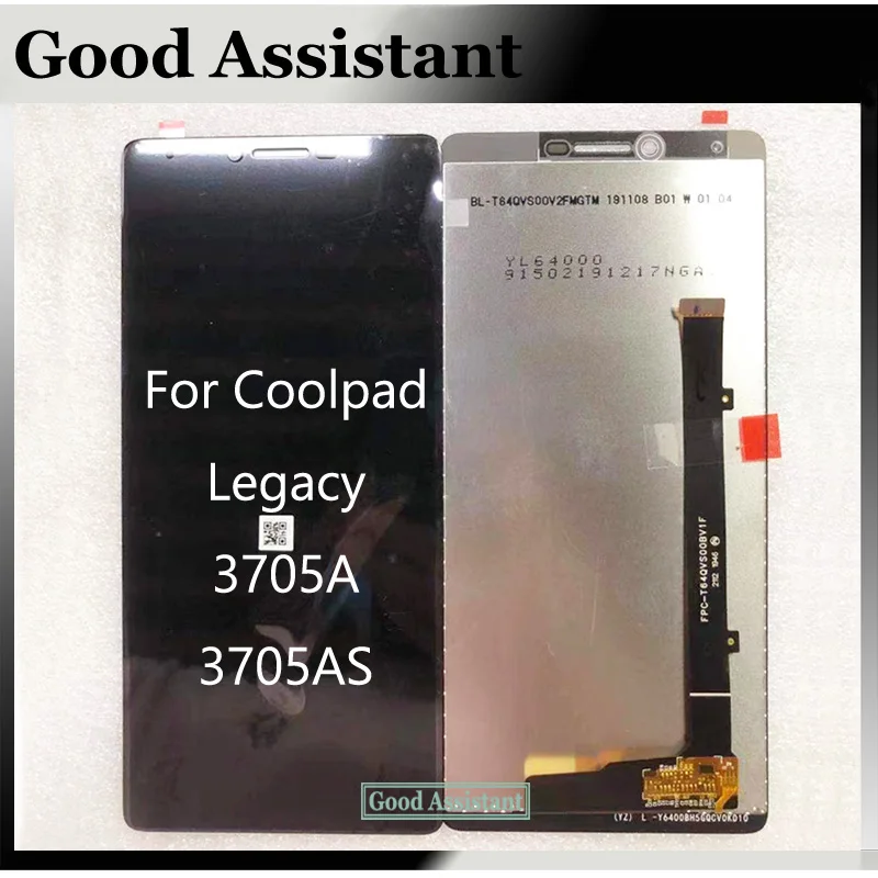 Высококачественный черный 6 4 дюймовый для Coolpad Legacy 3705 3705A 3705AS Полный ЖК-дисплей |