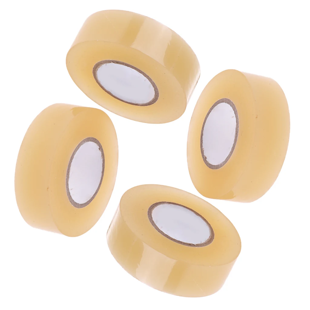 4 Rolls of Premium PVC Clear Hockey Tape for Ice Hockey Socks & Shin Guards