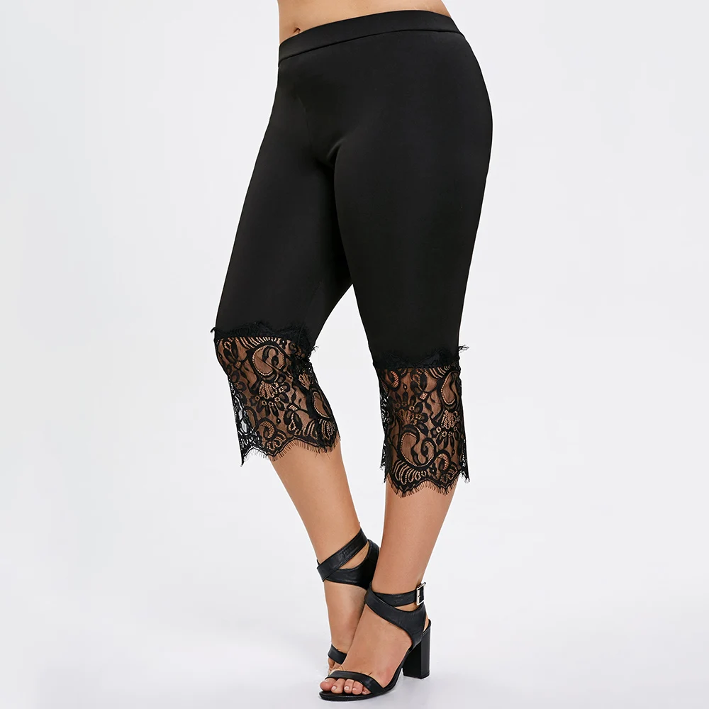 Rosegal Plus Size Lace Trim Capri Pants Summer Women Pant 2018 Summer Skinny Elastic Waist Pencil Pants Trousers Ladies Clothes
Rosegal Plus Size Lace Trim Capri Pants Summer Women Pant 2018 Summer Skinny Elastic Waist Pencil Pants Trousers Ladies Clothes