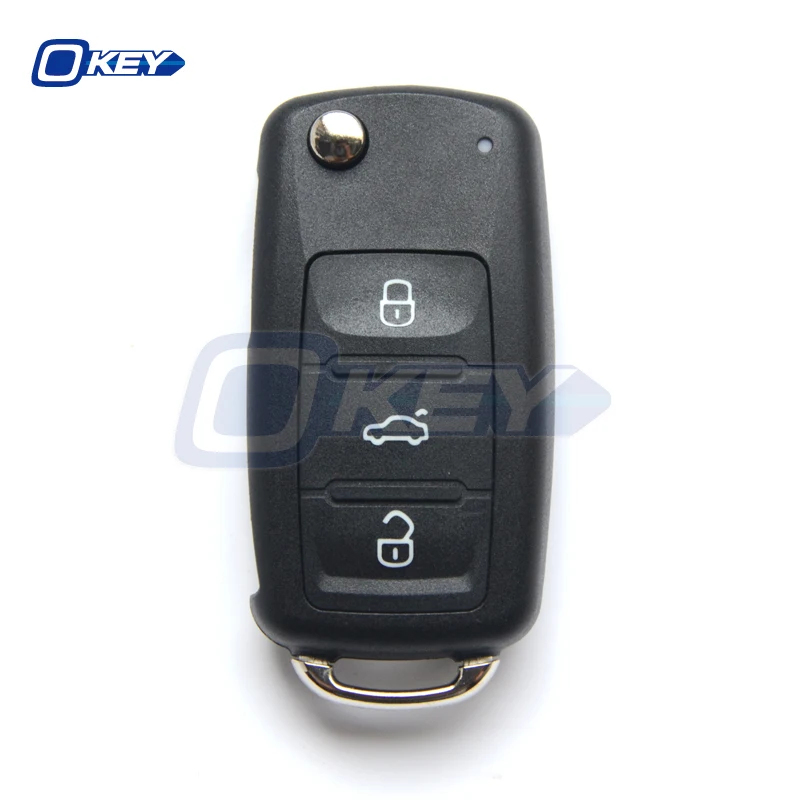 Okey 3 Button Remote 434Mhz ID48 Chip Car Key For Volkswagen VW Caddy Beetle Jetta Eos Golf Polo Hella 5K0837202AD
Okey 3 Button Remote 434Mhz ID48 Chip Car Key For Volkswagen VW Caddy Beetle Jetta Eos Golf Polo Hella 5K0837202AD