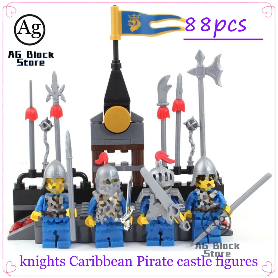 88PCS Nexion Knights Compatible Legoed Pirate series Soldiers Arena Caribbean Castle Figures Building Block Enlighten Brick Toys
88PCS Nexion Knights Compatible Legoed Pirate series Soldiers Arena Caribbean Castle Figures Building Block Enlighten Brick Toys