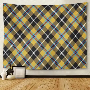Yellow Plaid Cornish Tartan Diagonal Pattern No Gradients Blue Tapestry Wall Hanging for Living Room Bedroom Dorm 50x60 inches
Yellow Plaid Cornish Tartan Diagonal Pattern No Gradients Blue Tapestry Wall Hanging for Living Room Bedroom Dorm 50x60 inches