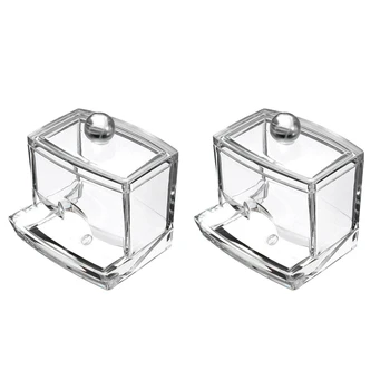 2Pcs Cotton Swabs Holder Storage Stand Organizer Box for Cotton Pads, Cotton Swabs, Make Up Pads - for Bathroom & Vanity
2Pcs Cotton Swabs Holder Storage Stand Organizer Box for Cotton Pads, Cotton Swabs, Make Up Pads - for Bathroom & Vanity