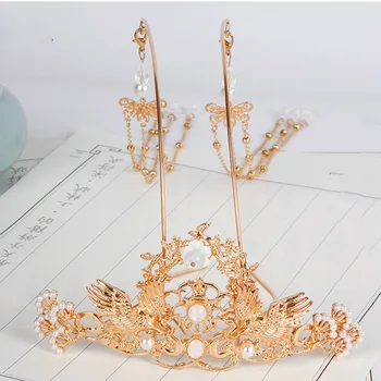 Hanfu tiara tassel tiara classic temperament show wo bride tiara costume accessories hairpin hair accessories rockhopper 
Hanfu tiara tassel tiara classic temperament show wo bride tiara costume accessories hairpin hair accessories rockhopper