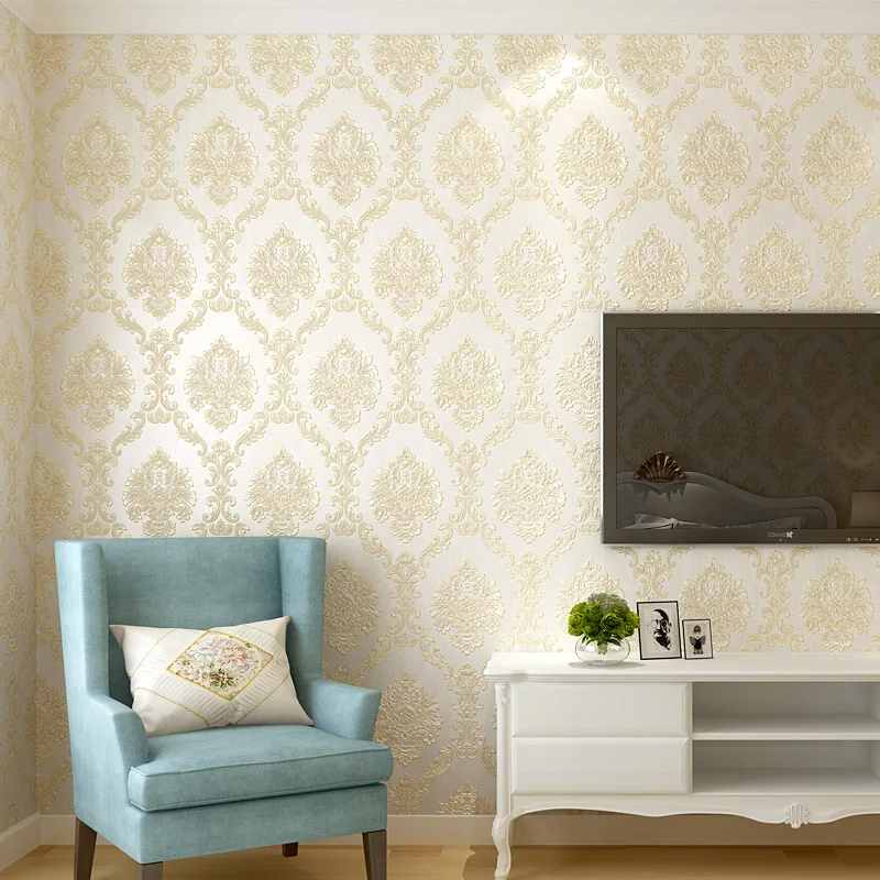 Fine Embossing 3D Thick Three-dimensional Sense of Strong European Style Damascus Non-woven Wallpaper Living Room Bedroom Stores
Fine Embossing 3D Thick Three-dimensional Sense of Strong European Style Damascus Non-woven Wallpaper Living Room Bedroom Stores