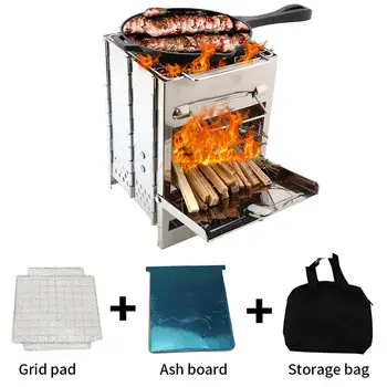 Silver 201 Stainless Steel Charcoal Stove Stove Pot Camping Stove Portable BBQ BOIL Cooking System Compact Picnic Wood Burning
Silver 201 Stainless Steel Charcoal Stove Stove Pot Camping Stove Portable BBQ BOIL Cooking System Compact Picnic Wood Burning