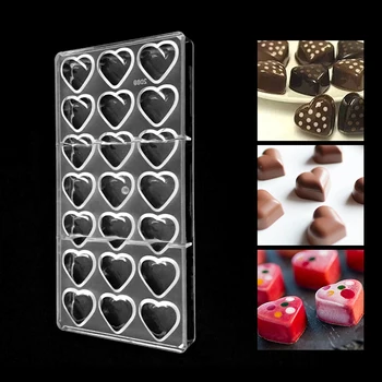 Bakeware Valentine's Day Heart Shape Plastic Chocolate Mold,kitchen Polycarbonate Chocolate Mold Cake Chocolate Dish Pastry Tool
Bakeware Valentine's Day Heart Shape Plastic Chocolate Mold,kitchen Polycarbonate Chocolate Mold Cake Chocolate Dish Pastry Tool