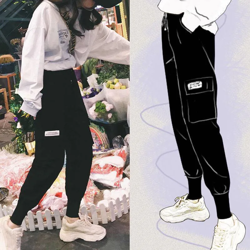 2020 Autumn Women Cargo Pants Fashion Hip Hop Black Pink Sports Streetwear Casual Trousers
2020 Autumn Women Cargo Pants Fashion Hip Hop Black Pink Sports Streetwear Casual Trousers
