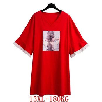 Large size women's T-shirt plus size 8XL 9XL 10X 12XL13XL summer V-neck short sleeve loose plus size black red big T-shirt top
Large size women's T-shirt plus size 8XL 9XL 10X 12XL13XL summer V-neck short sleeve loose plus size black red big T-shirt top