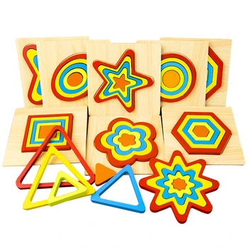DIY Wooden 3D Puzzle Building Geometric Shape Toys Shape Learning Cognition Toys for Baby Kids Preschool Education Children Toys
DIY Wooden 3D Puzzle Building Geometric Shape Toys Shape Learning Cognition Toys for Baby Kids Preschool Education Children Toys