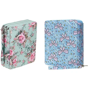 2 Pcs Colored Pencil Case Pen Case with Compartments Pencil Holder-Blue+Pink & Pink
2 Pcs Colored Pencil Case Pen Case with Compartments Pencil Holder-Blue+Pink & Pink