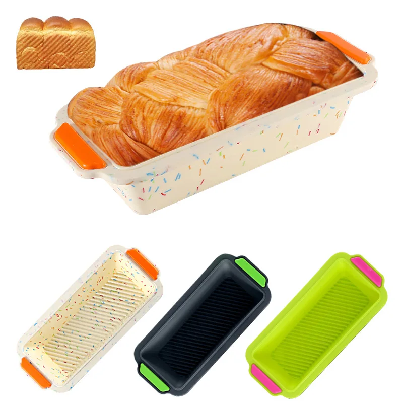 Food Grade Silicone Bread Pan Mold Rectangular DIY Toast Bread Mold Cake Tray Cake Mould Bakeware Non-stick Baking Tools
Food Grade Silicone Bread Pan Mold Rectangular DIY Toast Bread Mold Cake Tray Cake Mould Bakeware Non-stick Baking Tools