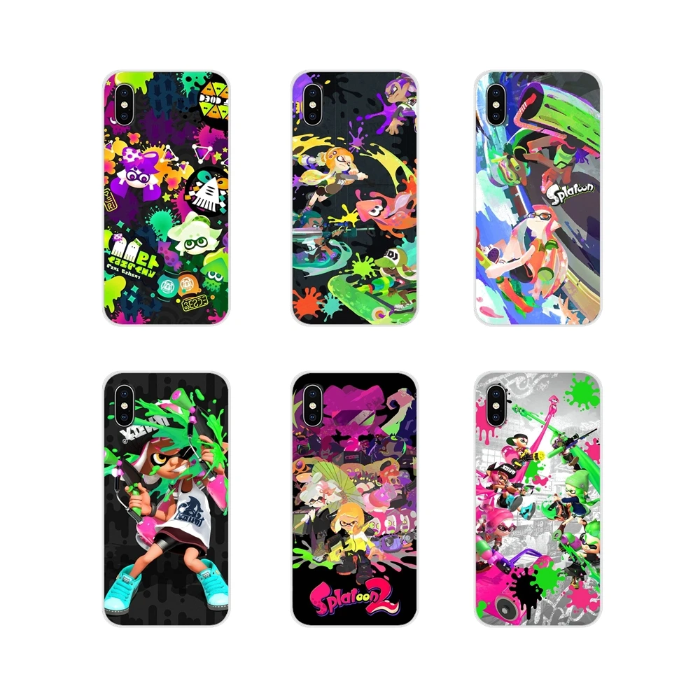 

For Xiaomi Mi4 Mi5 Mi5S Mi6 Mi A1 A2 5X 6X 8 9 Lite SE Pro Mi Max Mix 2 3 2S Silicone Shell Case colorful art cartoon Splatoon 2